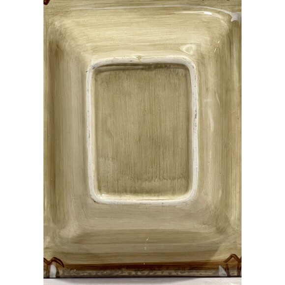 Tabletops Unlimited 4 Section Bora Bora Serving Dish/Tray Palm Tree Pattern EUC - Picture 6 of 8